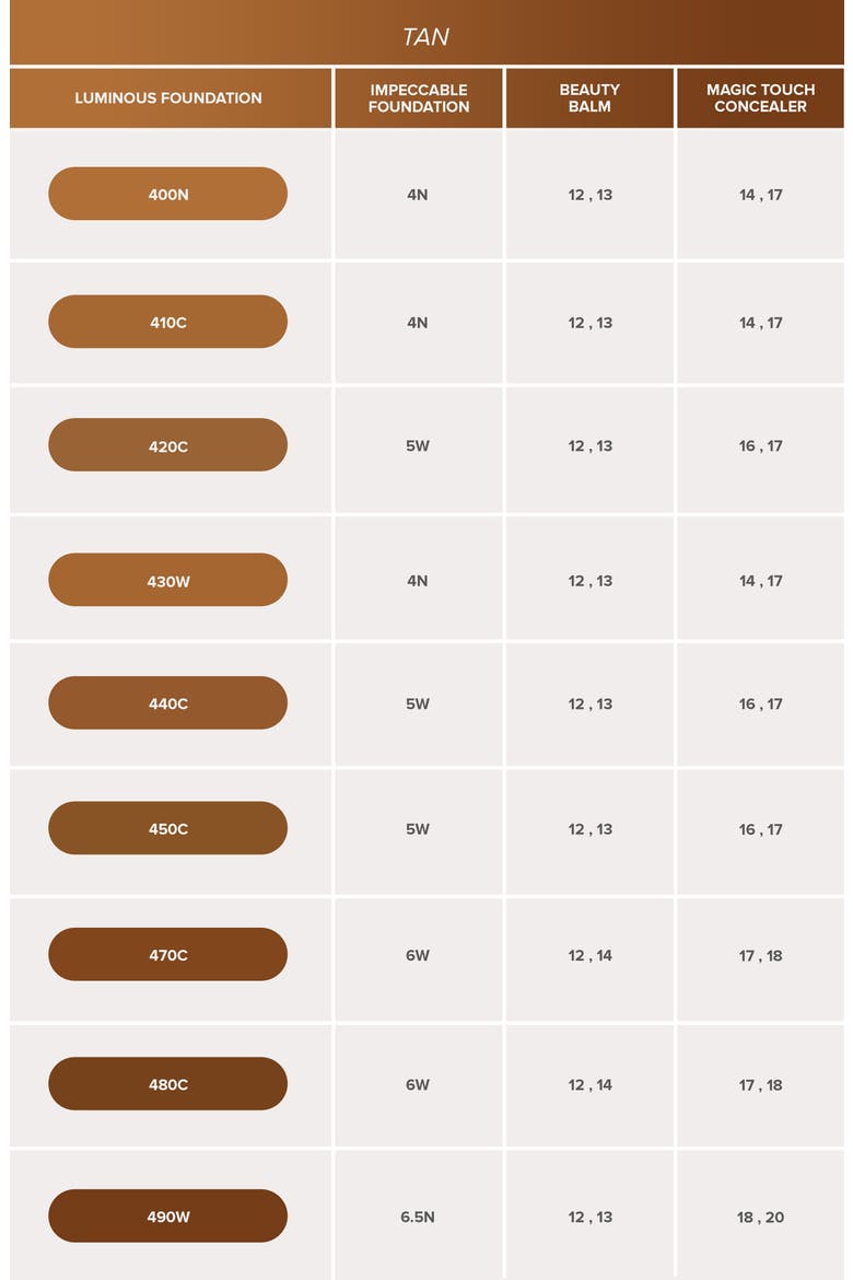 Luminous Foundation, Alternate, color, 400N