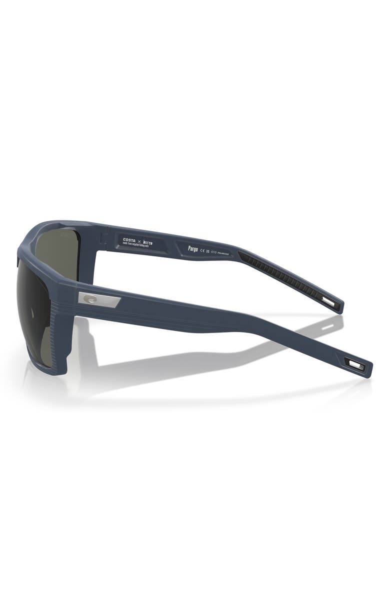 Costa Del Mar Pargo 61mm Polarized Square Sunglasses, Alternate, color, Grey