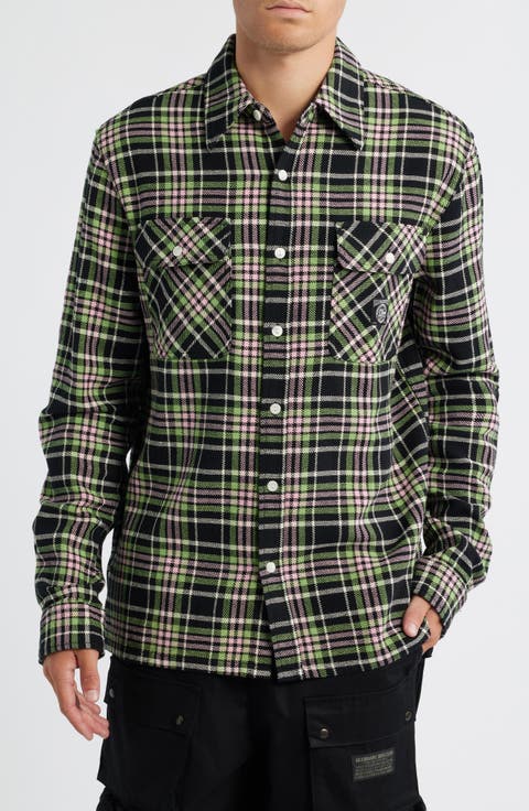 BB Club Plaid Button-Up Shirt