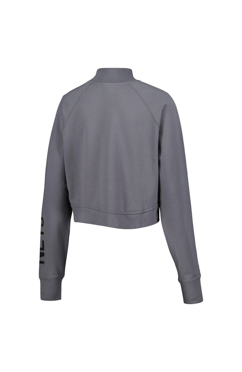 LUSSO Women's Lusso Charcoal Brooklyn Nets Maddie & Matildas Raglan Tri-Blend Pullover Hoodie & Jogger Pants Set, Alternate, color, Charcoal