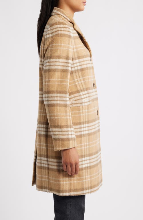 Ralph Lauren Lauren  Longline Wool Blend Coat In Brown