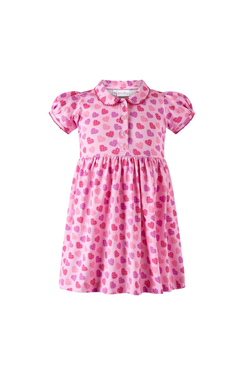 Rachel Riley Scatter Heart Jersey Dress, Main, color, 