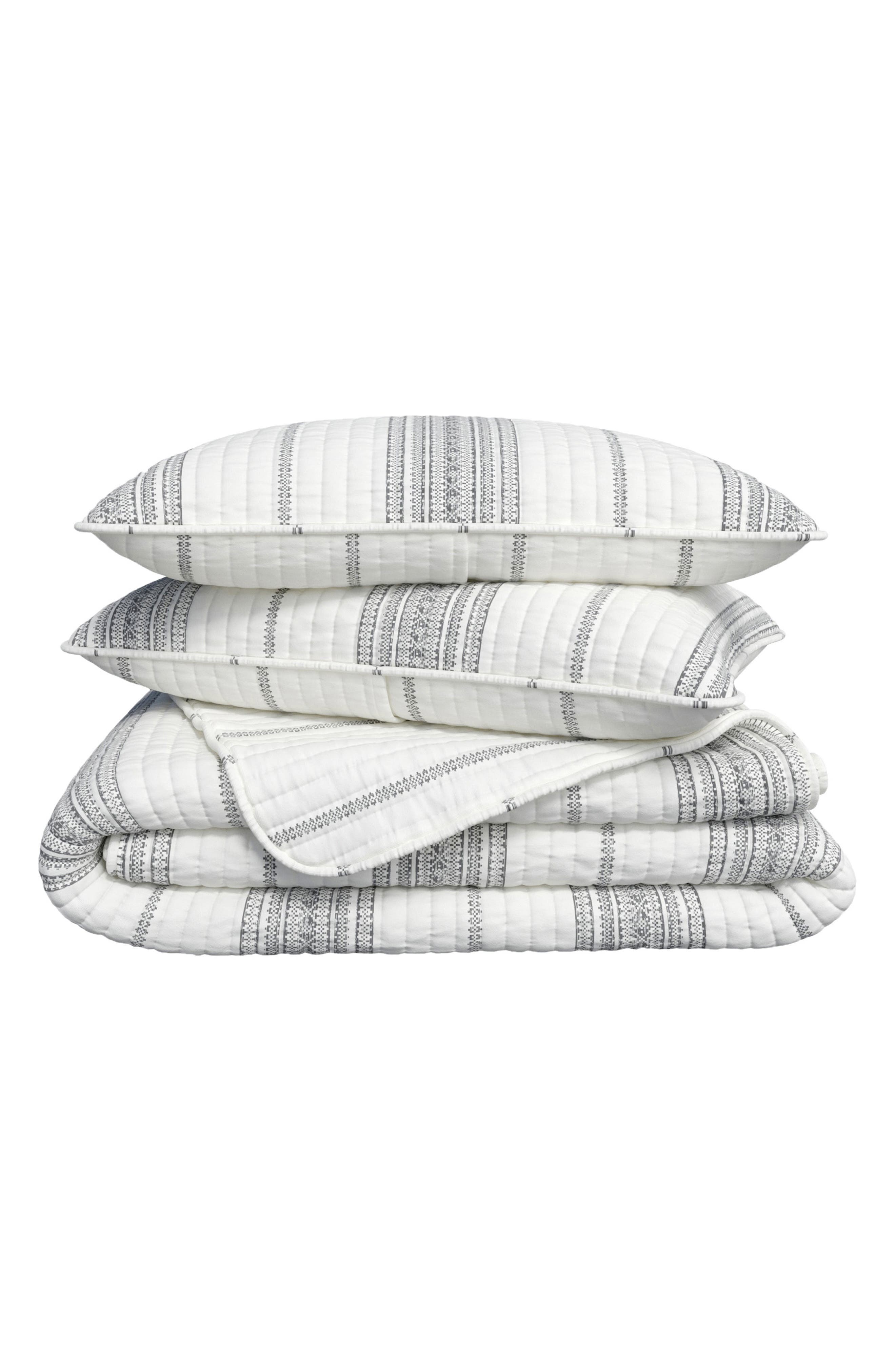 Woven & Weft Farmhouse Stripe Quilt Set