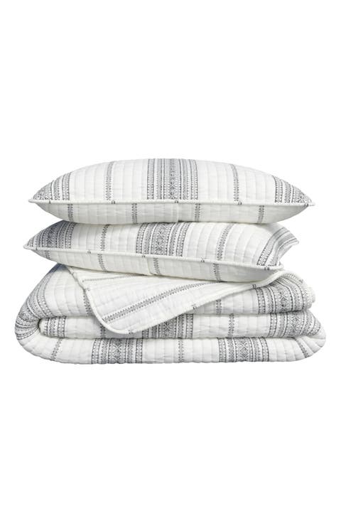 Farmhouse Stripe Quilt Set
