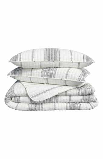 Woven & Weft Farmhouse Stripe Quilt Set