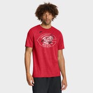 Nike Men's Nike Heather Red Cincinnati Reds Cooperstown Logo Tri-Blend T-Shirt