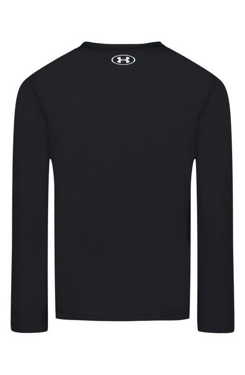 Under Armour Kids' Chrome Football Tech Long Sleeve T-shirt In Black