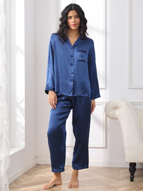 Silksilky Pajamas In Blue