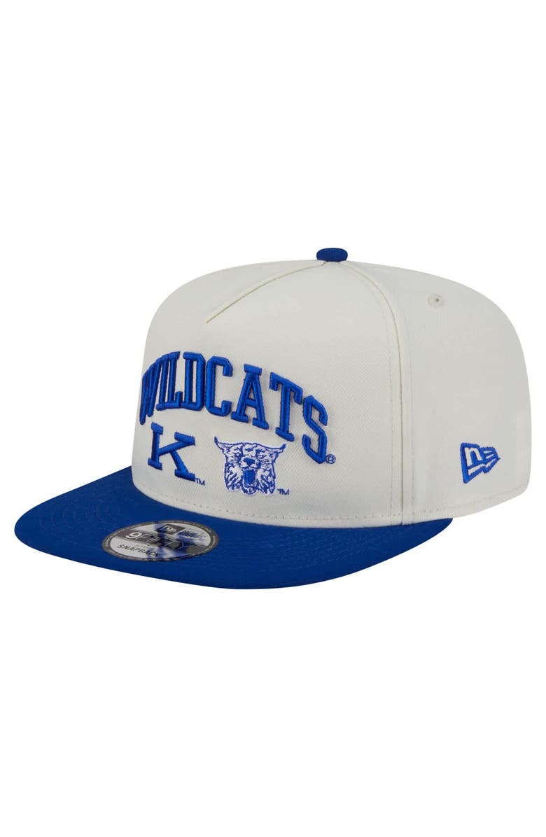 New Era Men's New Era White Kentucky Wildcats Collegiate 9FIFTY A-Frame Snapback Hat, Main, color, White