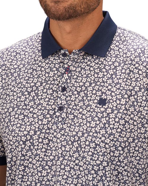 Black Clover Lucky Bloom Polo In Blue