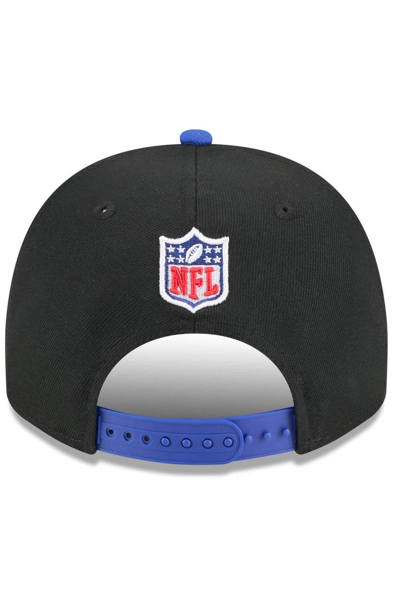 New Era Men's New Era  Black/Royal Buffalo Bills 2025 NFL Draft A-Frame 9FIFTY Snapback Hat, Alternate, color, Black