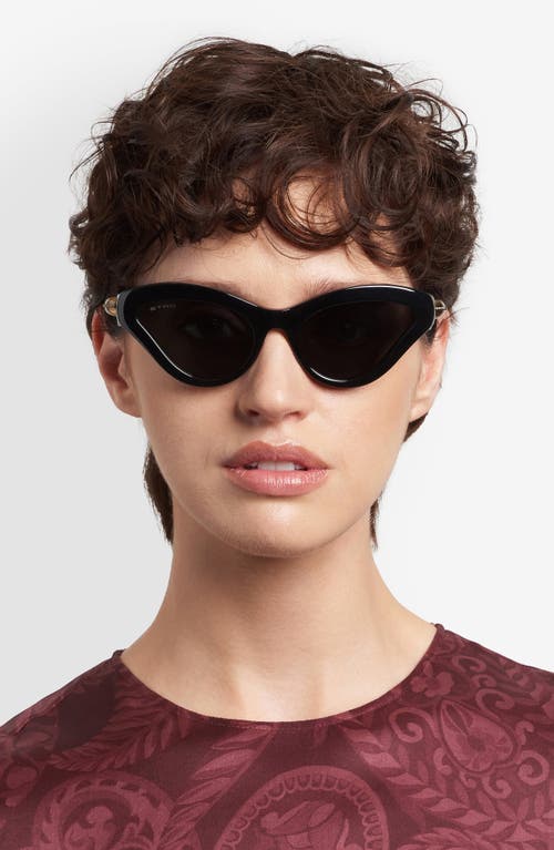 Etro 55mm Cat Eye Sunglasses In Black