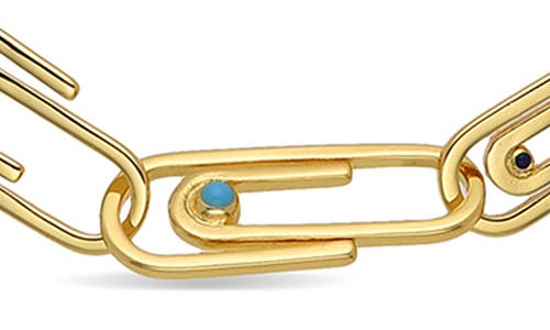 Eye Candy Los Angeles Louisa Paperclip Enamel Necklace