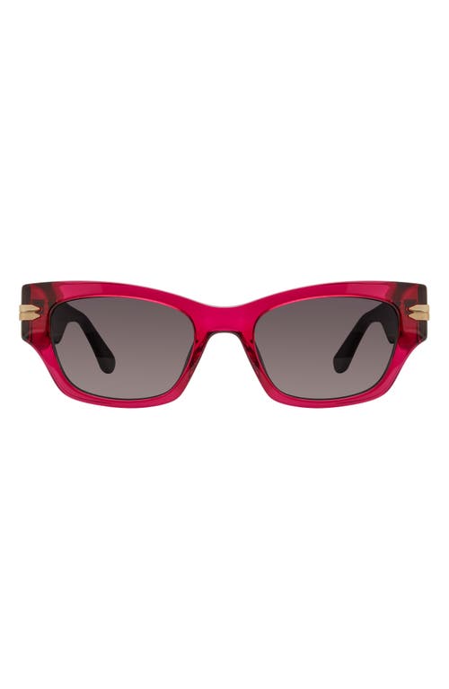 Stuart Weitzman 52mm Gradient Rectangular Sunglasses