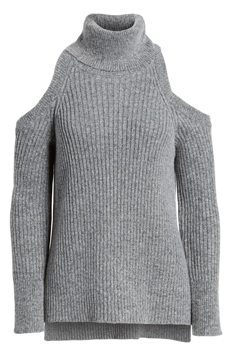 cupcakes and cashmere Rodell Cold Shoulder Sweater, Alternate, color, 