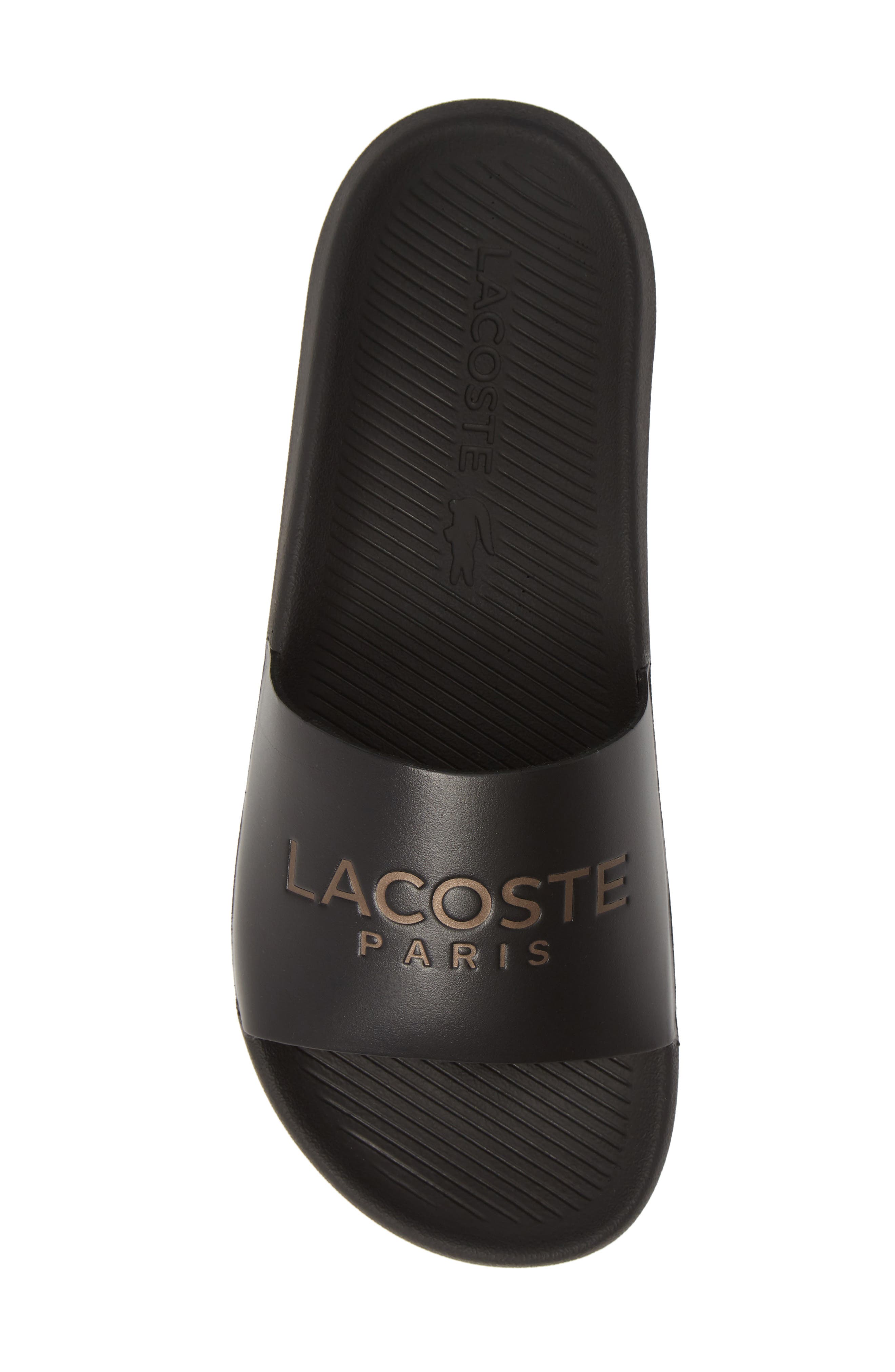 Lacoste Croco Slide Sandal, Alternate, color, 