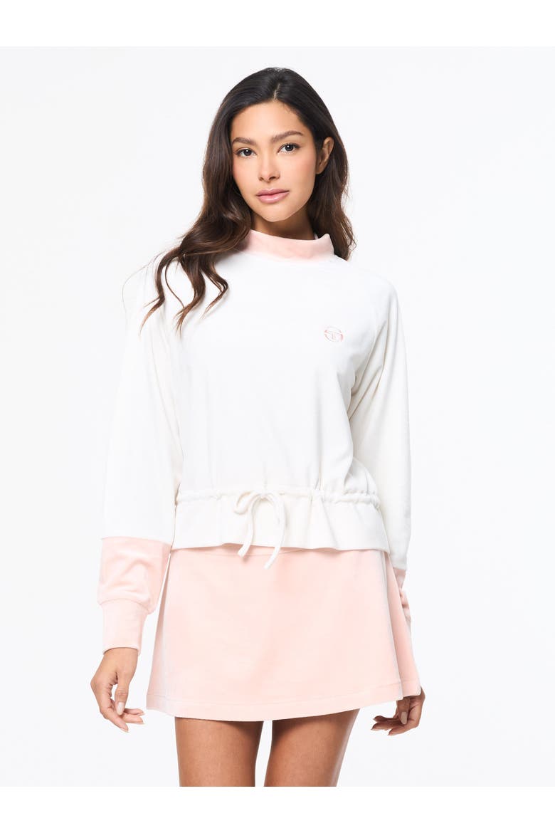 Lina Velour Top, Main, color, GARDENIA