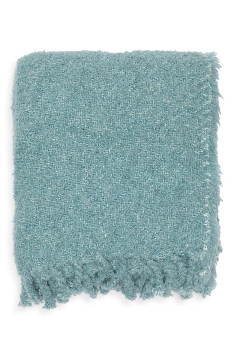 Nordstrom Haven Tassel Throw, Main, color, Grey Thunder