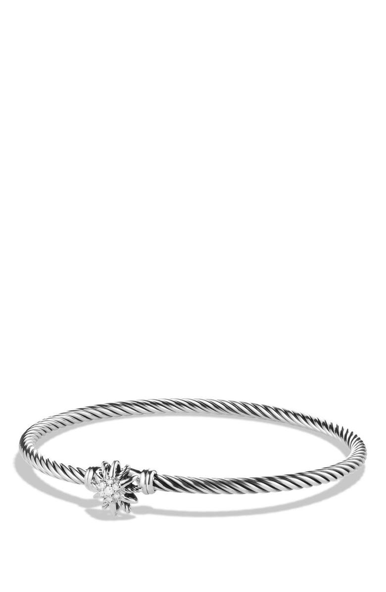 David Yurman Starburst Single Station Bracelet with Diamonds, Main, color,