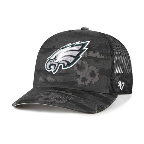 Men's '47 Black Philadelphia Eagles Fiji Trucker Adjustable Hat