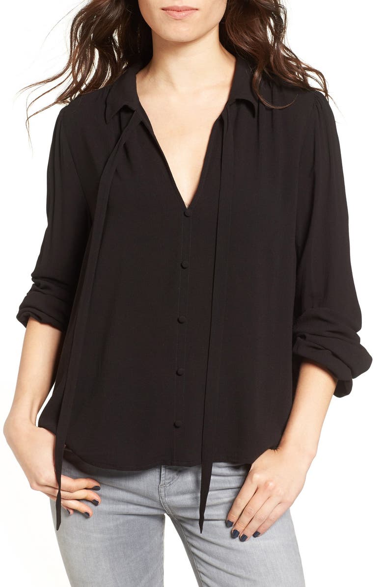 Chloe & Katie Tie Neck Blouse, Main, color, 