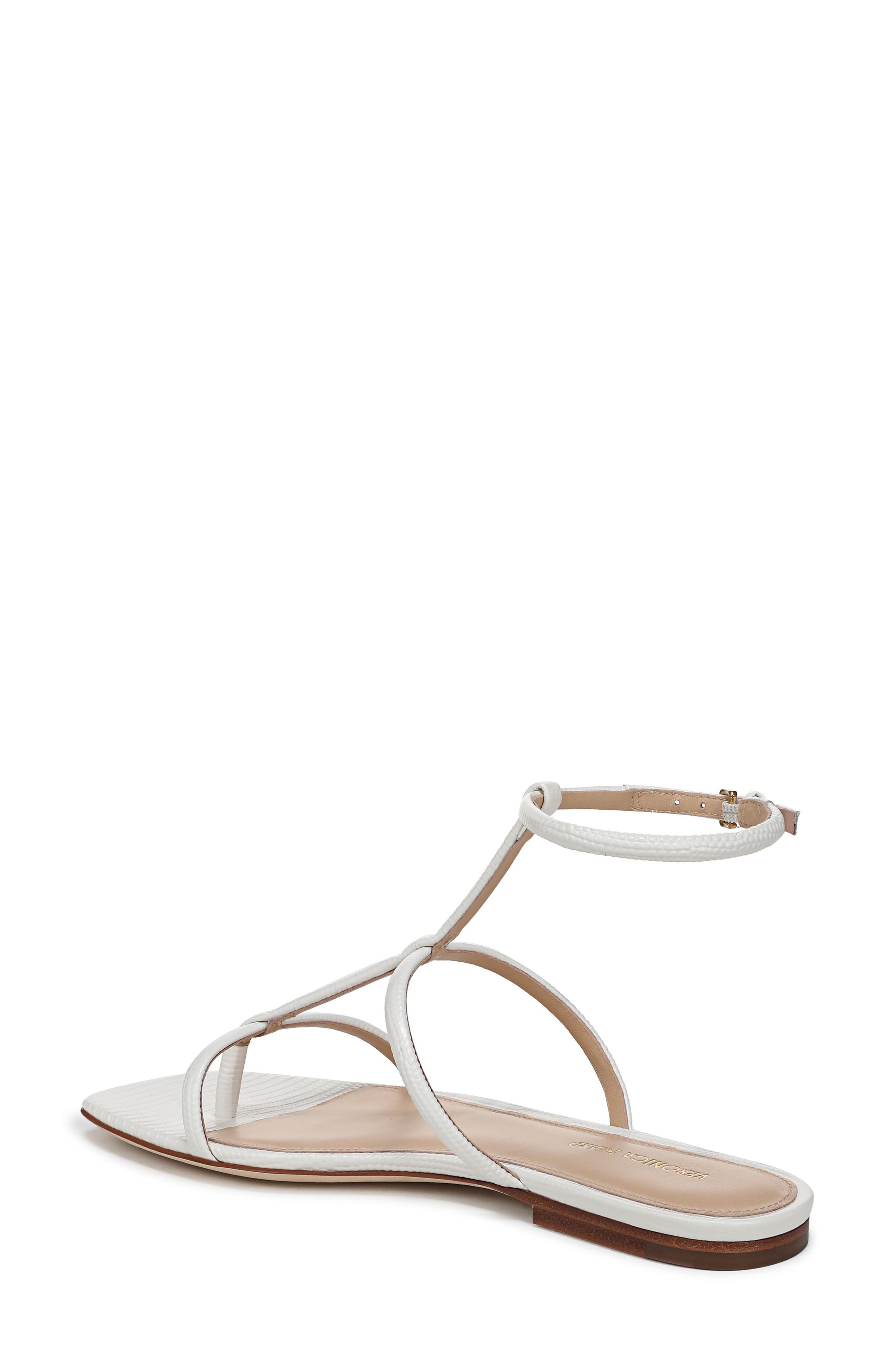 Veronica Beard Marbella Ankle Strap Sandal, Alternate, color, Parchment