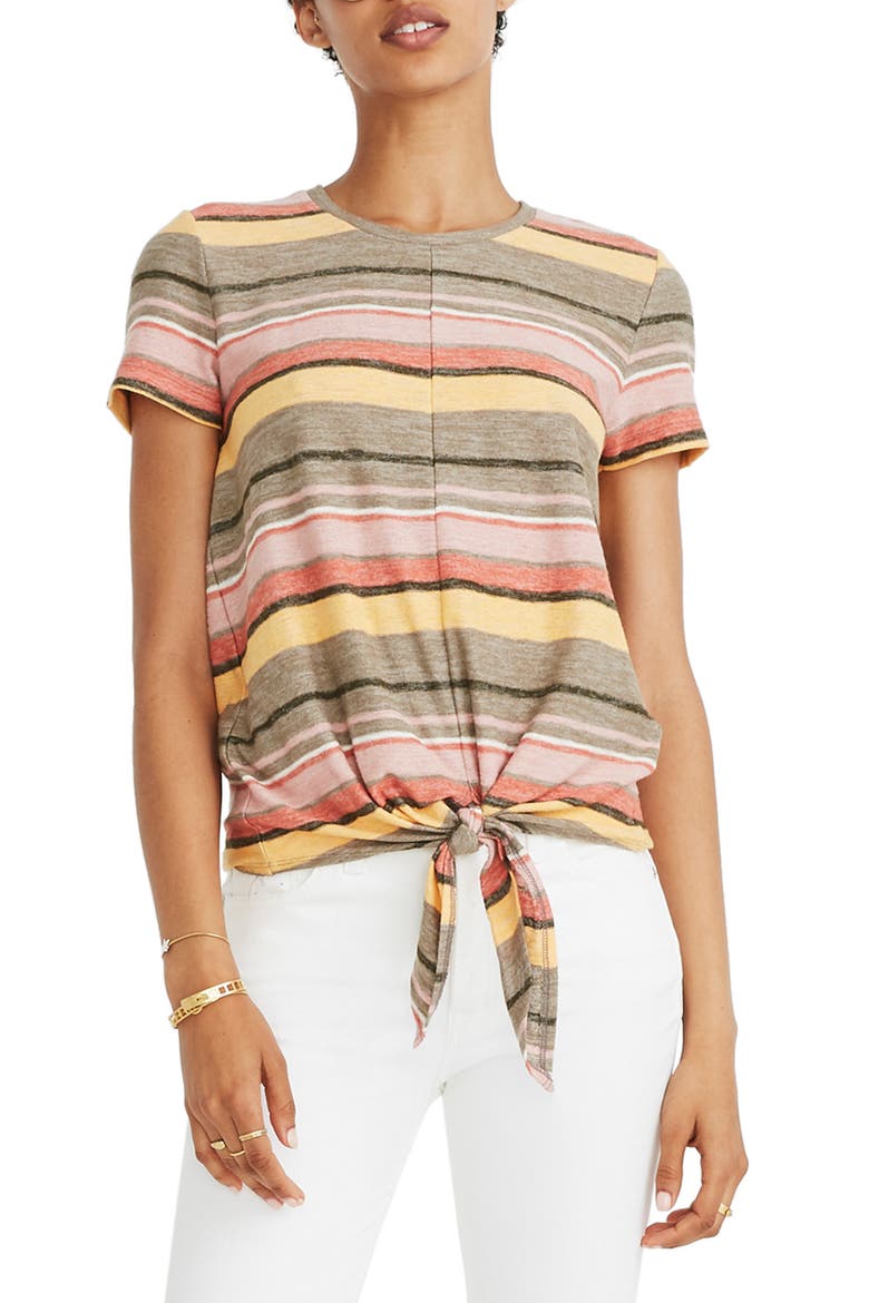 Texture & Thread Modern Tie-Front Top, Main, color, BRITISH SURPLUS