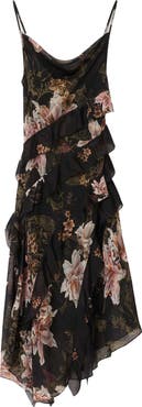 AllSaints Ruth Floral Print Slipdress