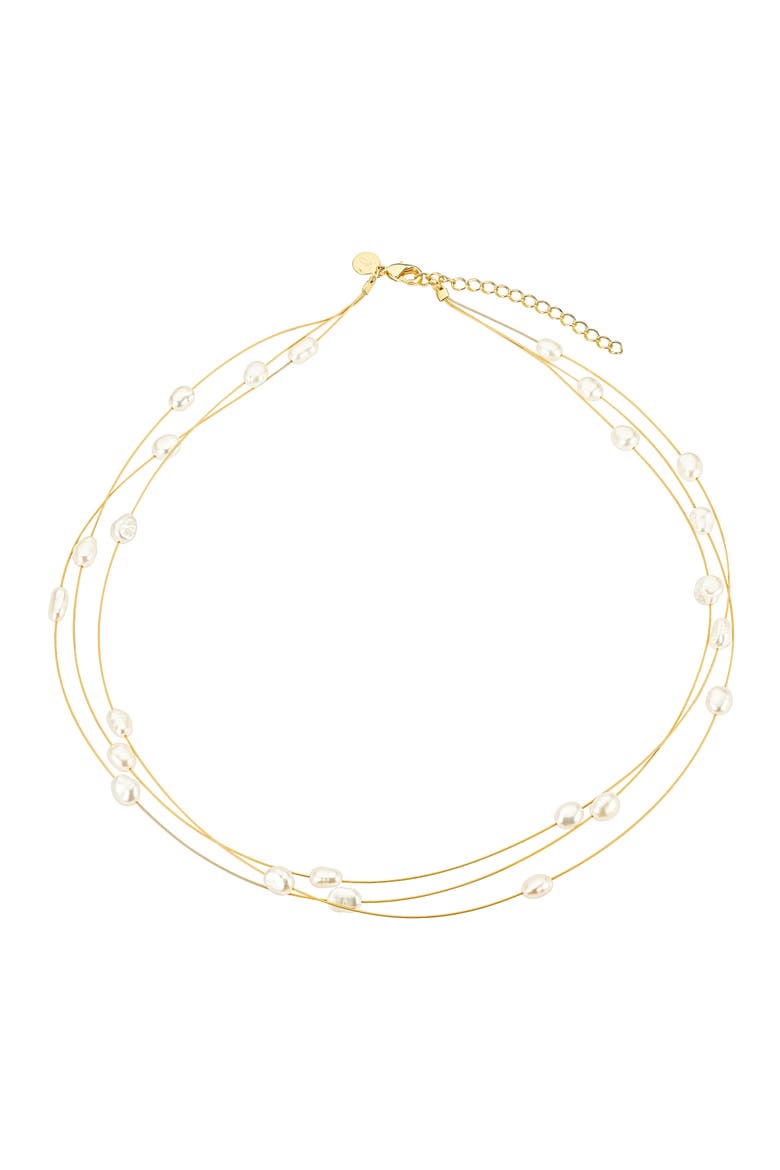 Pacific Pearl Choker, Main, color, Gold