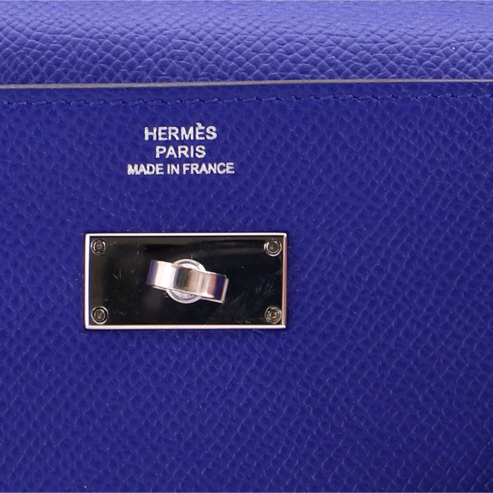 Kelly Wallet Epsom Long, Alternate, color, Bleu Electrique