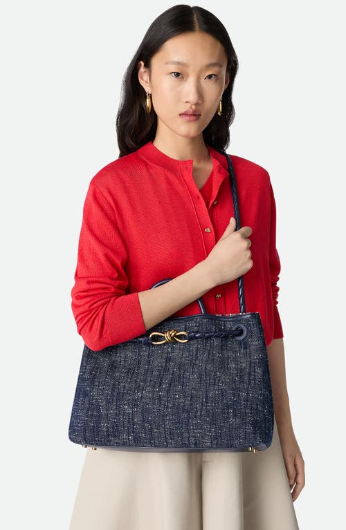 Bottega Veneta Medium Andiamo Denim Shoulder Bag