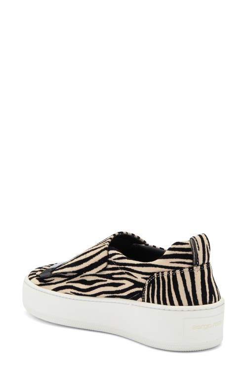 Sergio Rossi Platform Slip On Sneaker In Ecru