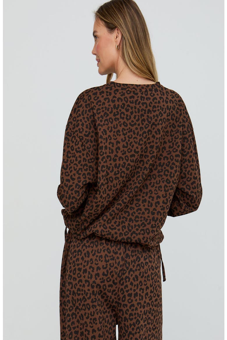Organic Cotton Nel Sweatshirt, Alternate, color, Brown