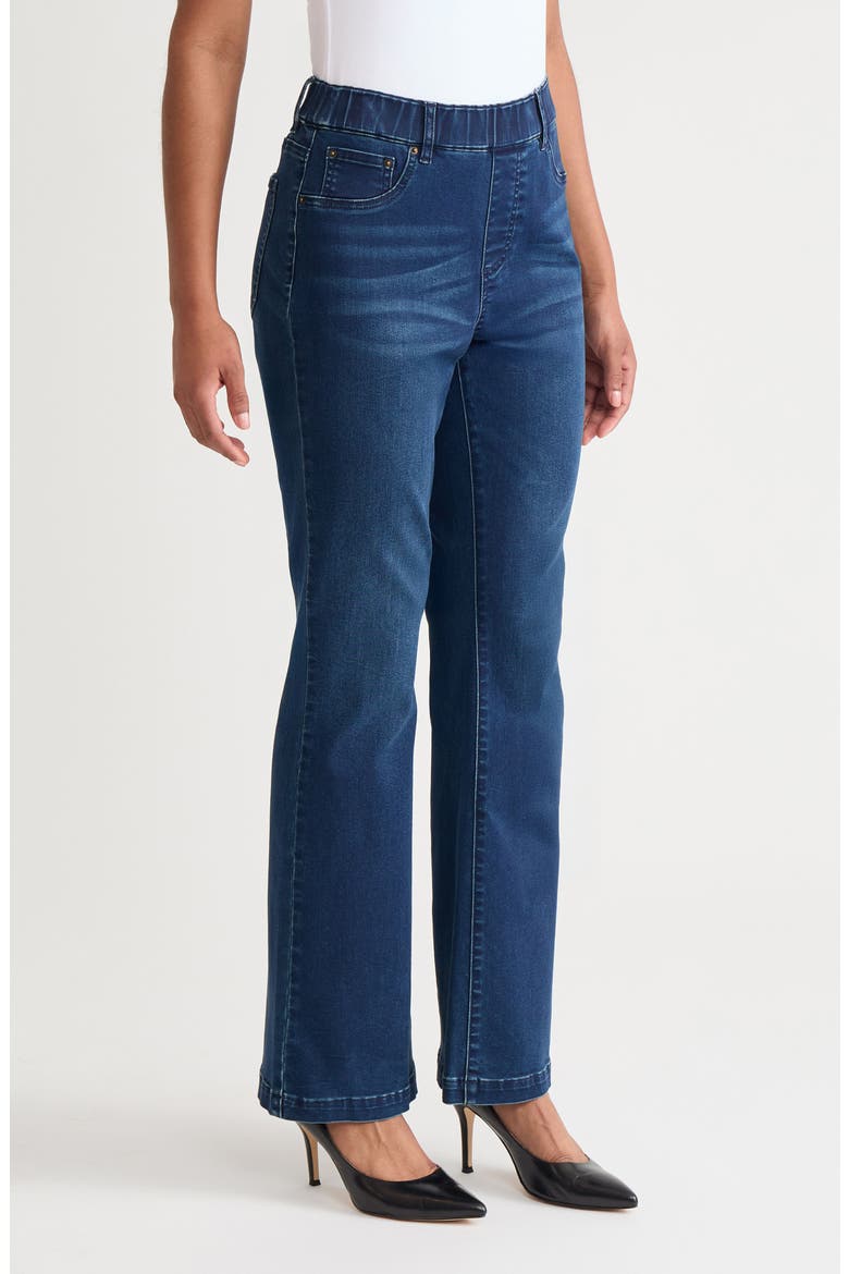 Pull-On Flare Jeans, Alternate, color, DENIM