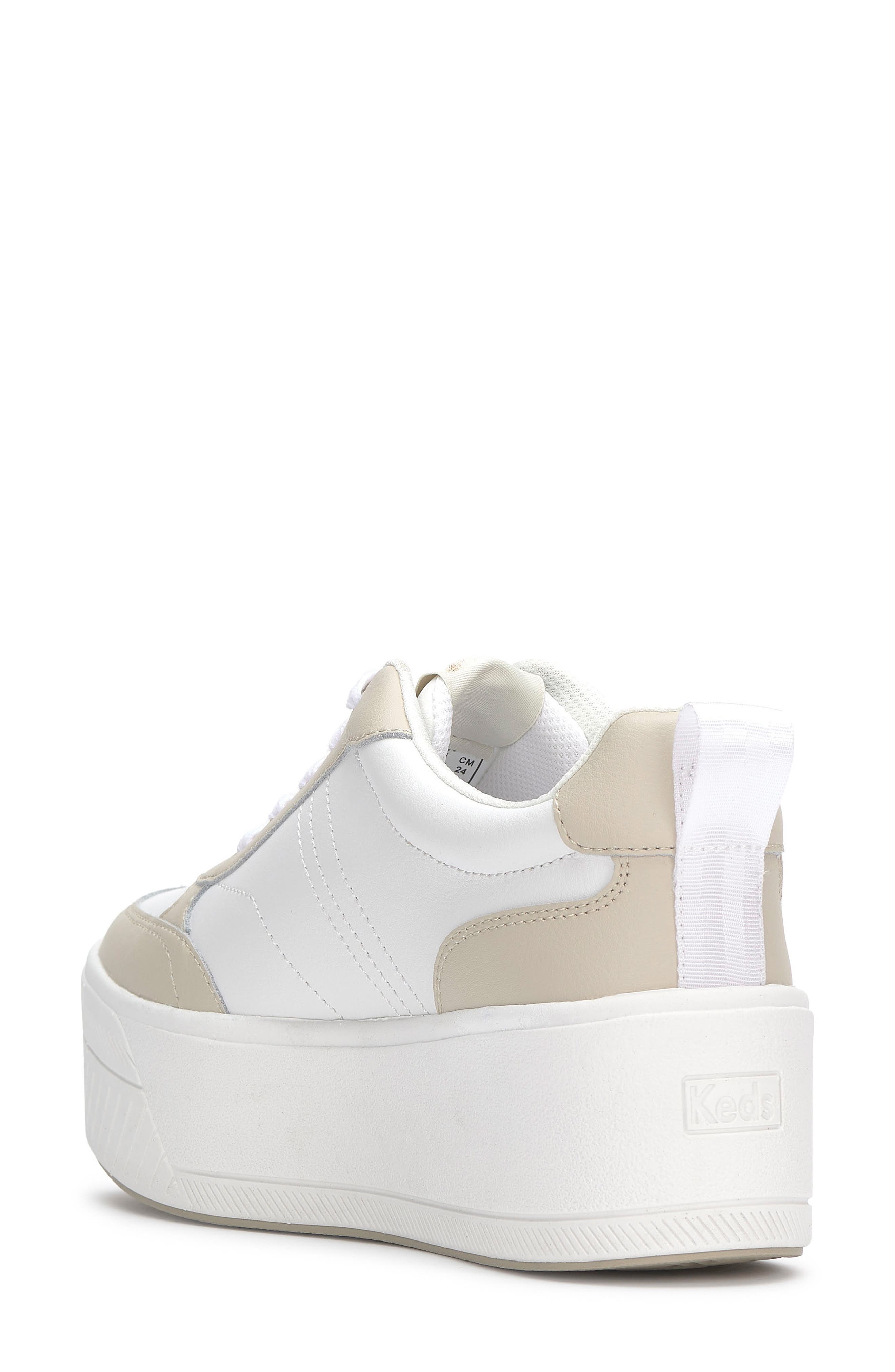 Sky II Platform Sneaker, Alternate, color, KEDS WHITE/ B
