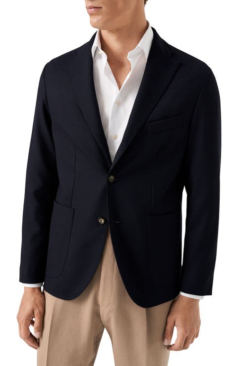 Tech Stretch Wool Blend Soft Sport Coat