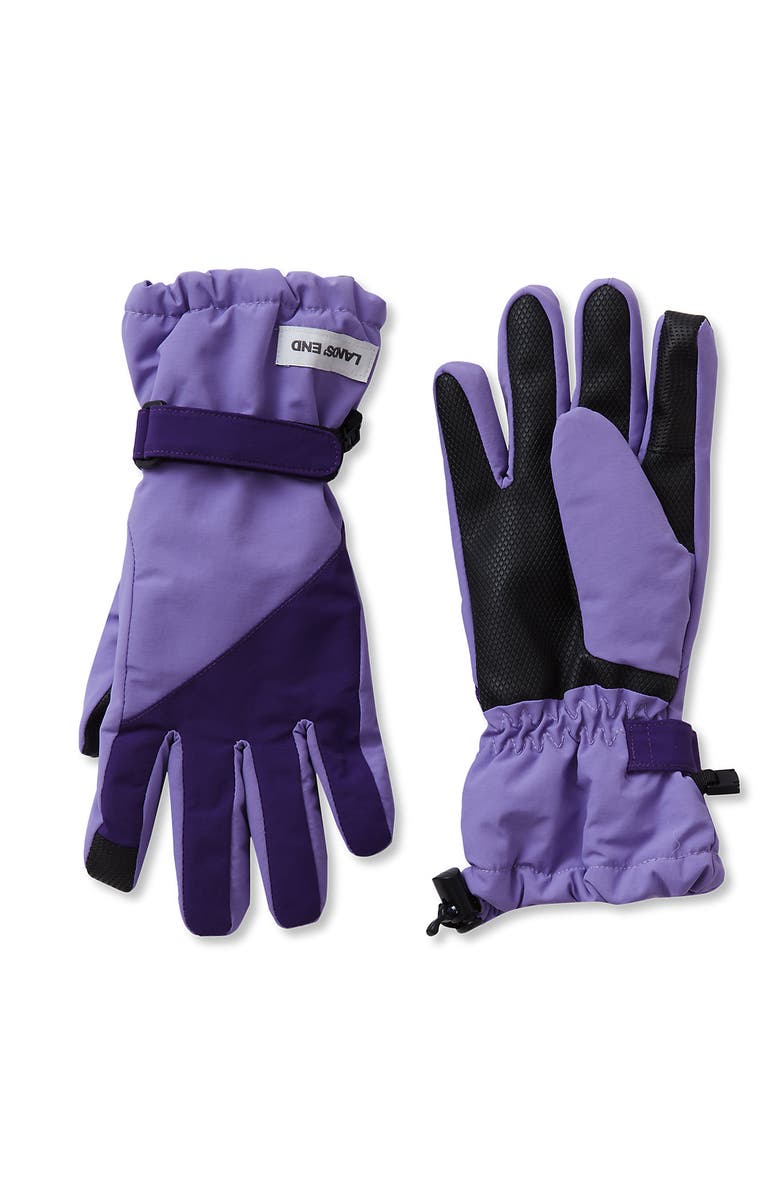 Lands' End Kids Squall Gloves, Main, color, Purple/Violet Indigo