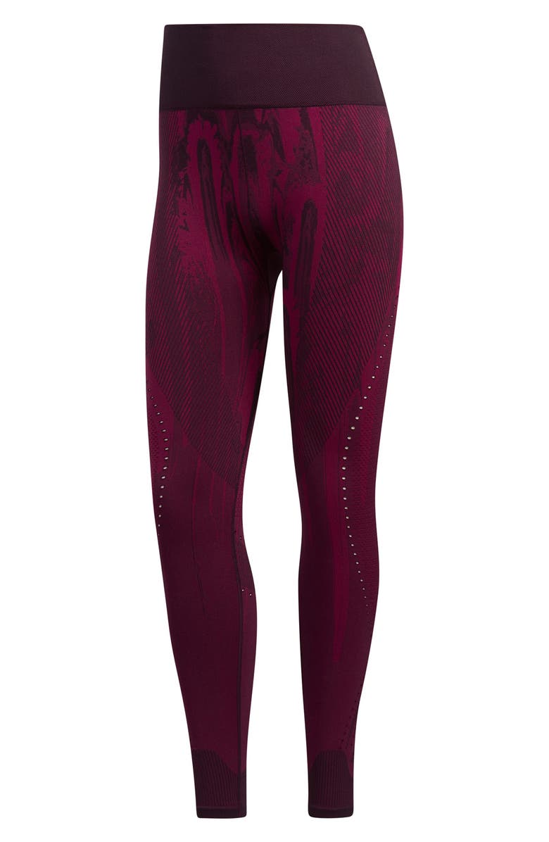 adidas High Waist Primeknit Leggings, Alternate, color, 