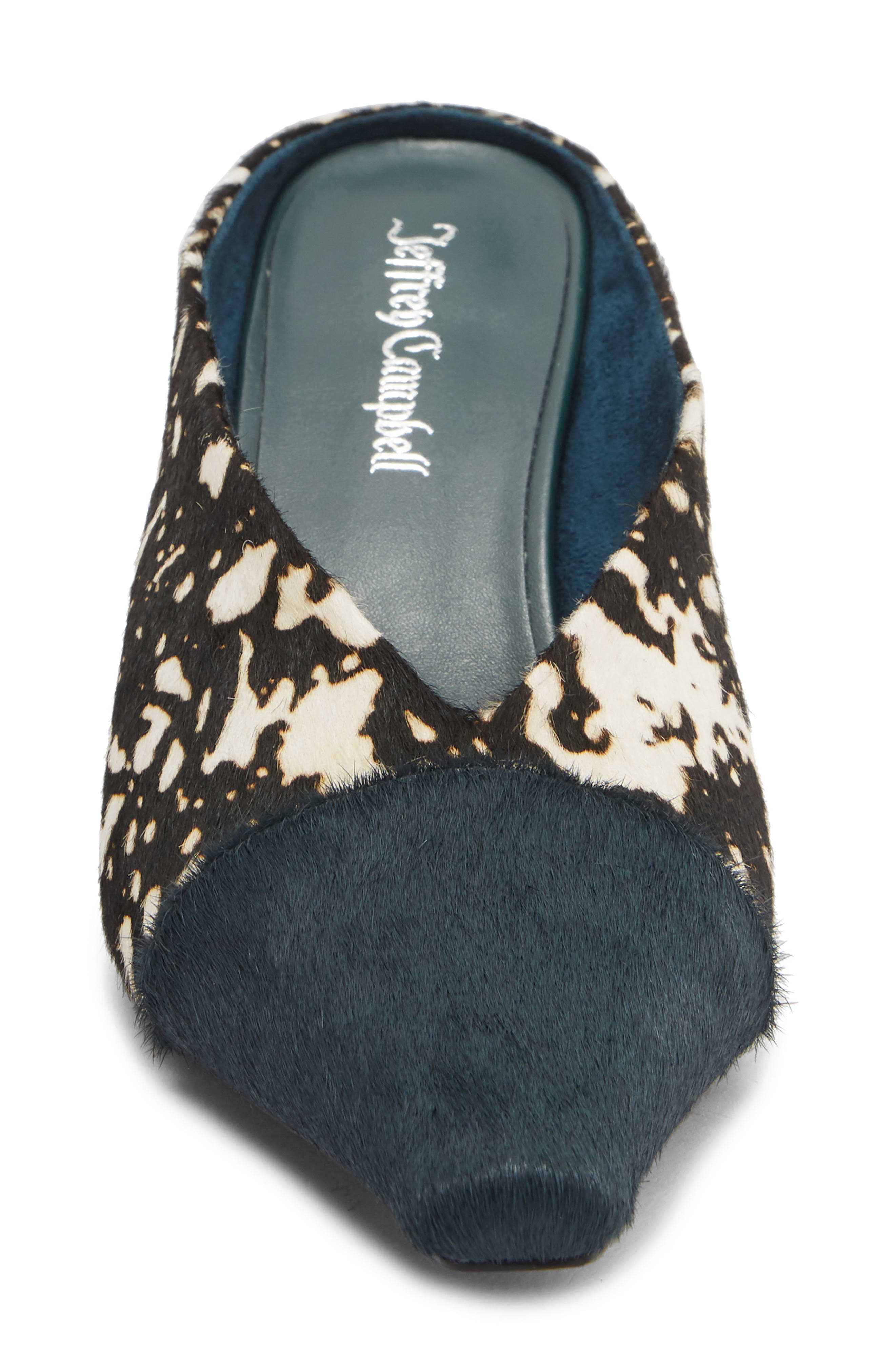 Investor Pointed Toe Mule, Alternate, color, BLACK WHITE BLUE COMBO
