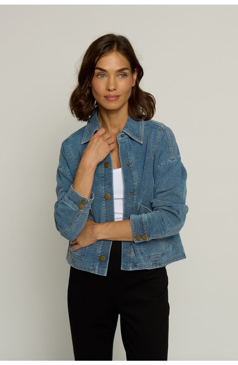 Central Park West CROPPED BARN JACKET, Main, color, 