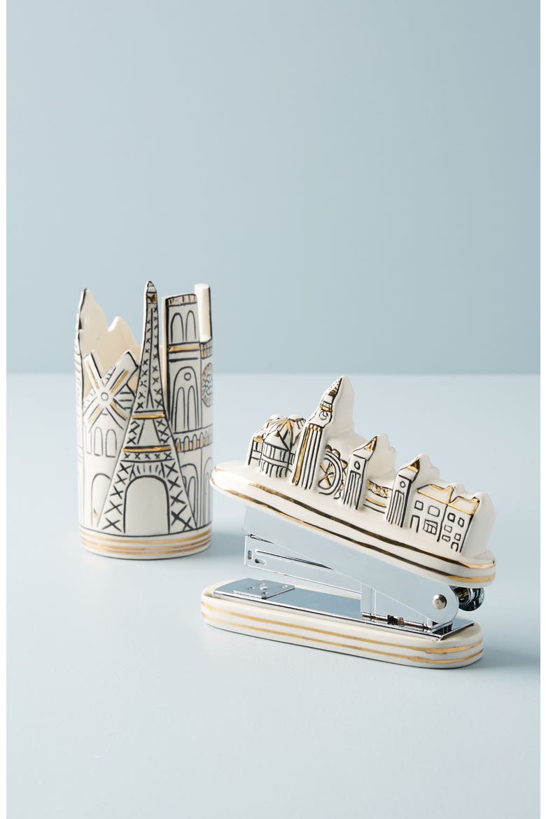 Anthropologie Cityscape Stapler, Alternate, color, BLACK AND WHITE COMBO