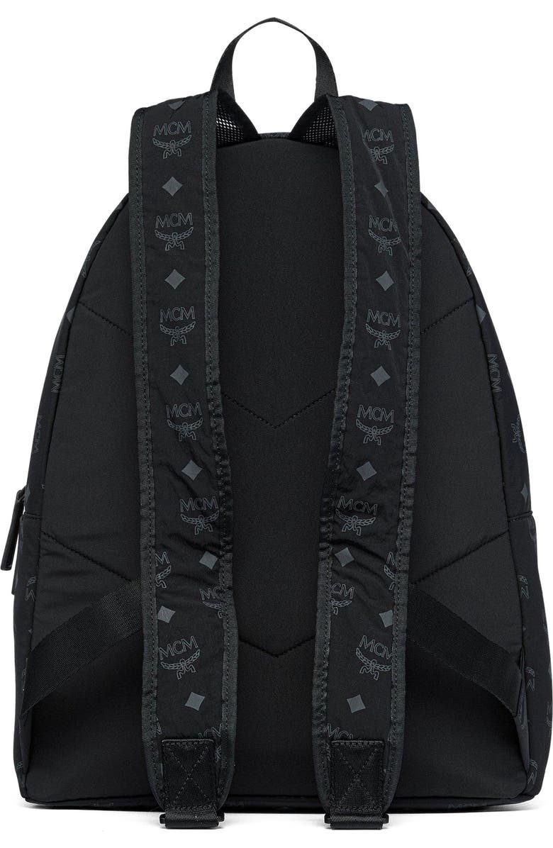MCM Stark Packable Backpack in Monogram Nylon, Alternate, color,