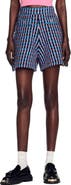 SANDRO Gilo High Waist Tweed Shorts