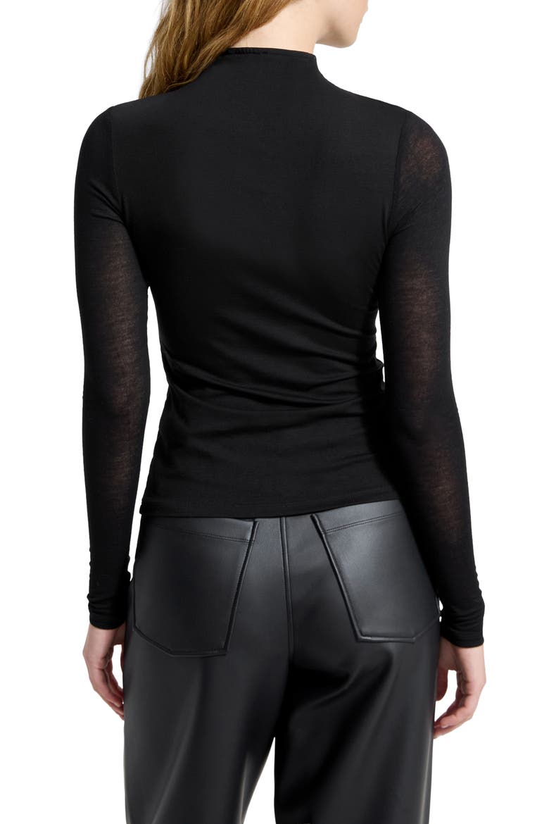 Adara Long Sleeve Shirt, Alternate, color, BLACK