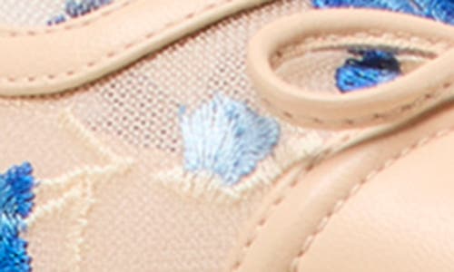 Stuart Weitzman Kitty Embroidered Slingback Pumps In Cielo Multi/barely Blue