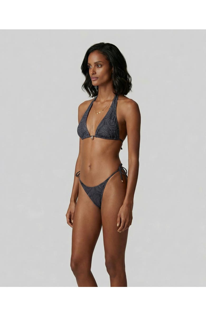 Lords of Harlech Crochet Paisley Womens Bikini Top, Alternate, color, Crochet Paisley Caviar