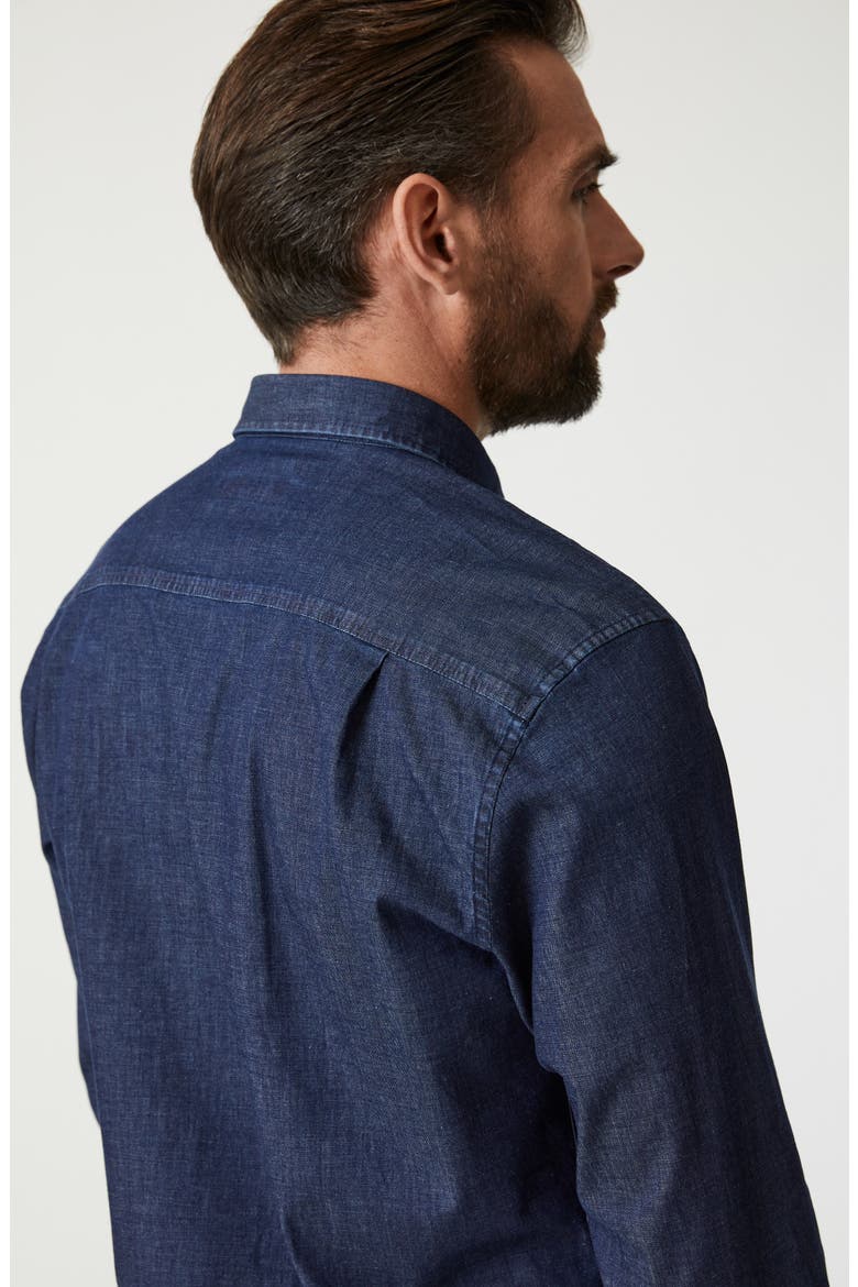 Stretch Denim Button-Up Shirt, Alternate, color, MEDIUM