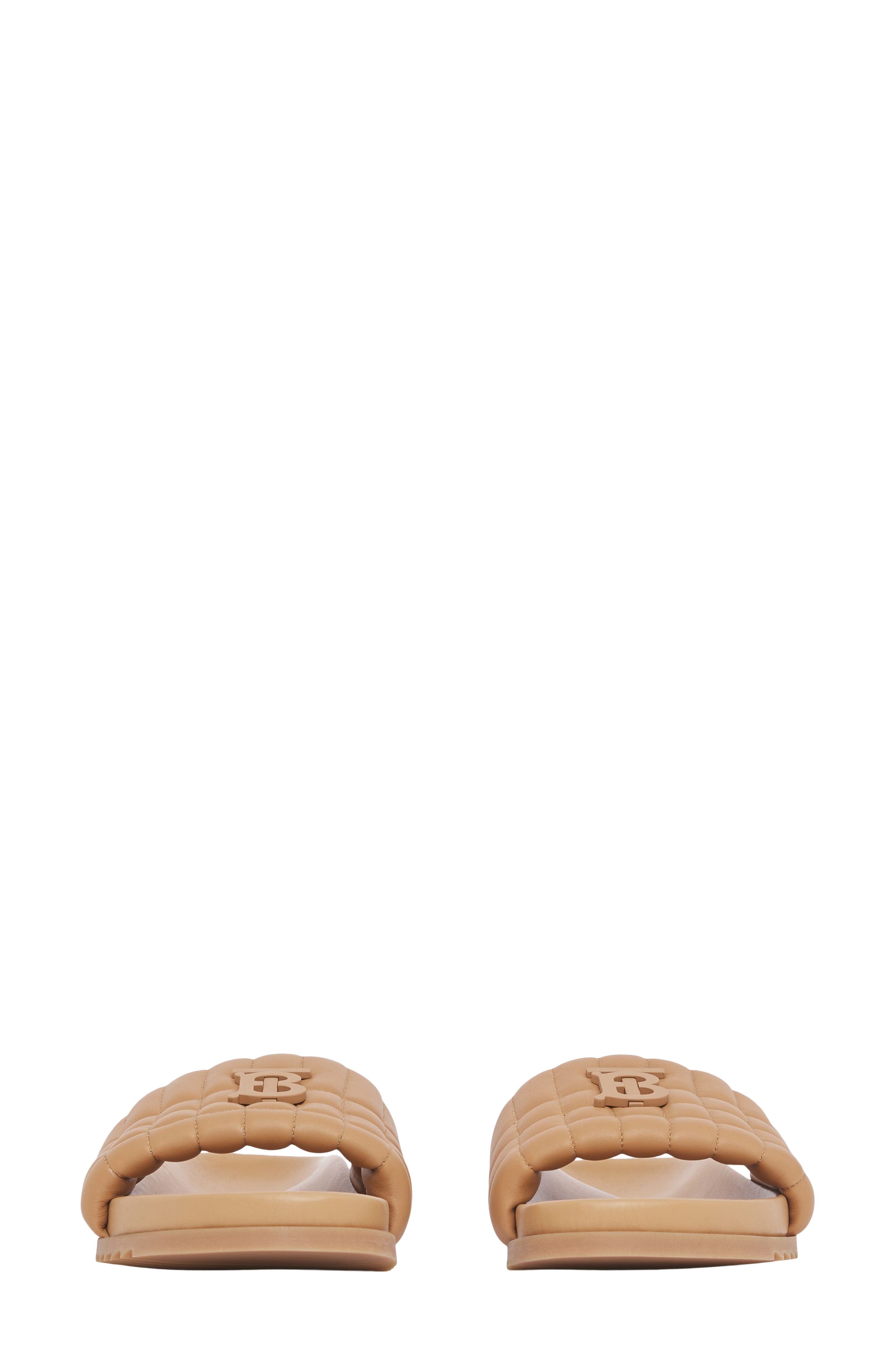 Burberry Melroy TB Quilted Check Slide Sandal, Alternate, color, 