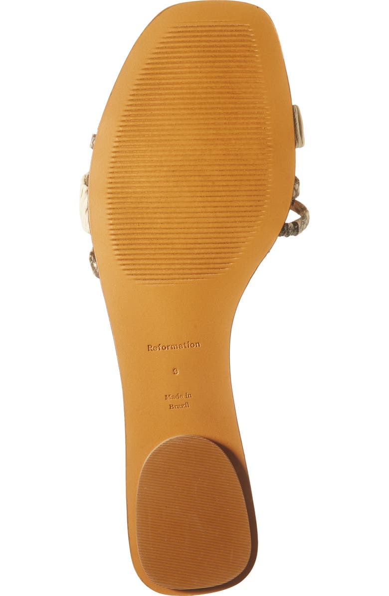 Reformation Katrina Strappy Slide Sandal, Alternate, color,