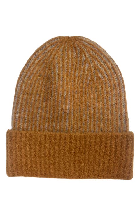 Rib Knit Cuff Beanie